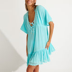 Seatime Avelle Beach Dress - Turquoise - Simply Beach UK