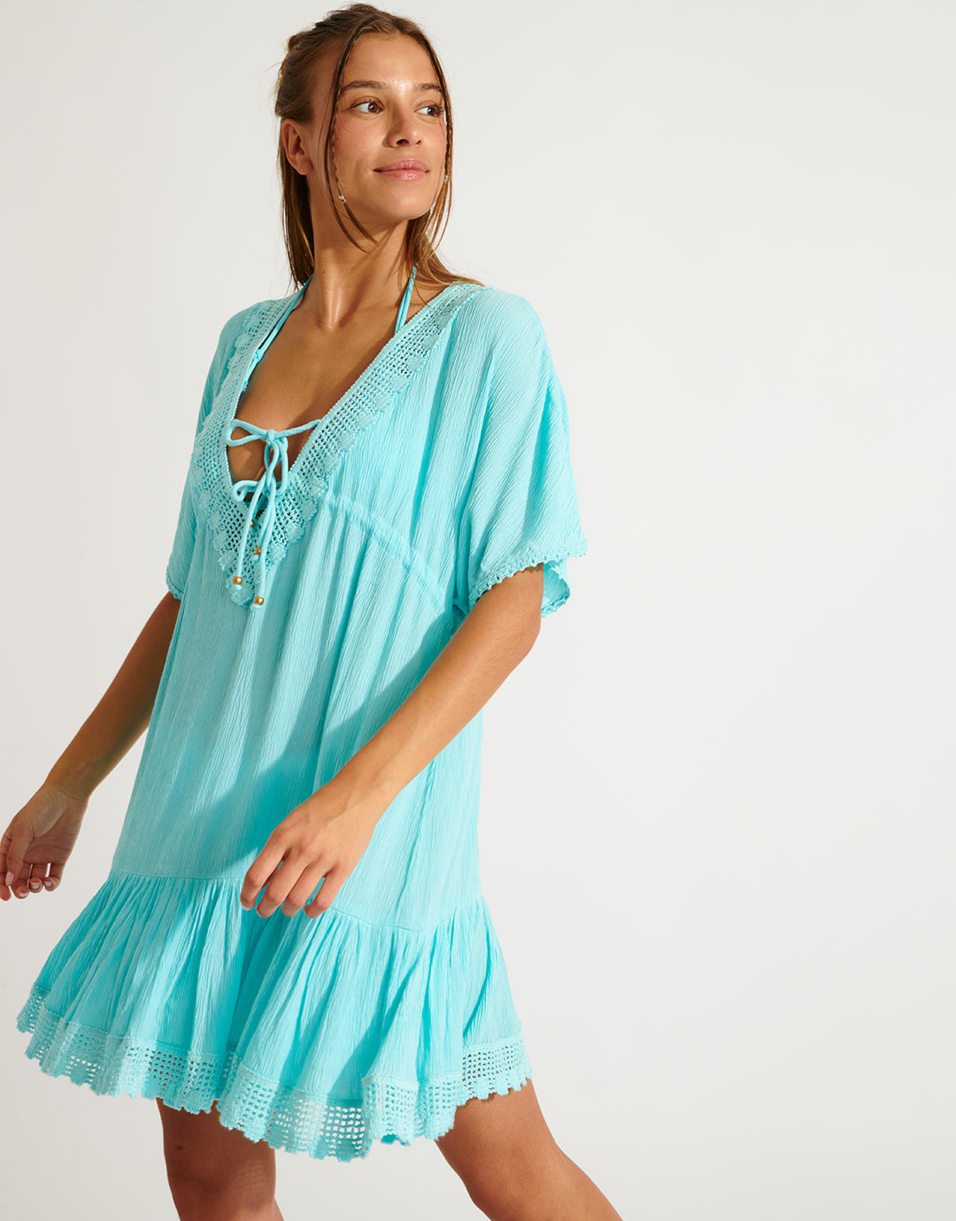 Seatime Avelle Beach Dress - Turquoise - Simply Beach UK