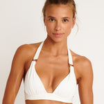 Santafe Maho Push Up Bikini Top - Ecru - Simply Beach UK