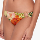 Island Tropical Rattan Ring Bikini Pant - Print - Simply Beach UK