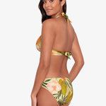 Island Tropical Rattan Ring Bikini Pant - Print - Simply Beach UK