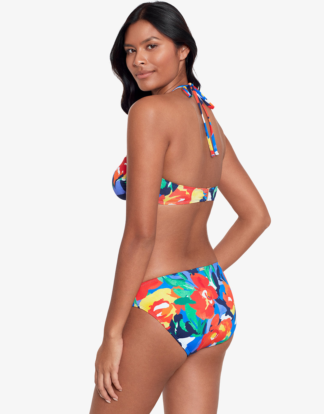 Bold Abstract Floral Hipster Bikini Pant - Simply Beach UK