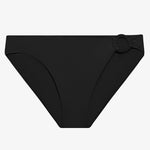 Beach Club Solids Macrame Ring Bikini Pant - Black - Simply Beach UK