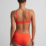 Beach Club Solids Macrame Ring OTS Bikini Top - Persimmon - Simply Beach UK