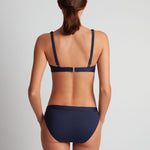 Beach Club Solids Band Hipster Bikini Pant - Dark Navy - Simply Beach UK