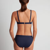 Beach Club Solids Band Hipster Bikini Pant - Dark Navy - Simply Beach UK