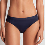 Beach Club Solids Band Hipster Bikini Pant - Dark Navy - Simply Beach UK