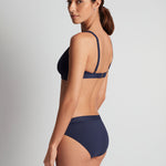 Beach Club Solids Band Hipster Bikini Pant - Dark Navy - Simply Beach UK