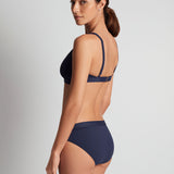 Beach Club Solids Band Hipster Bikini Pant - Dark Navy - Simply Beach UK