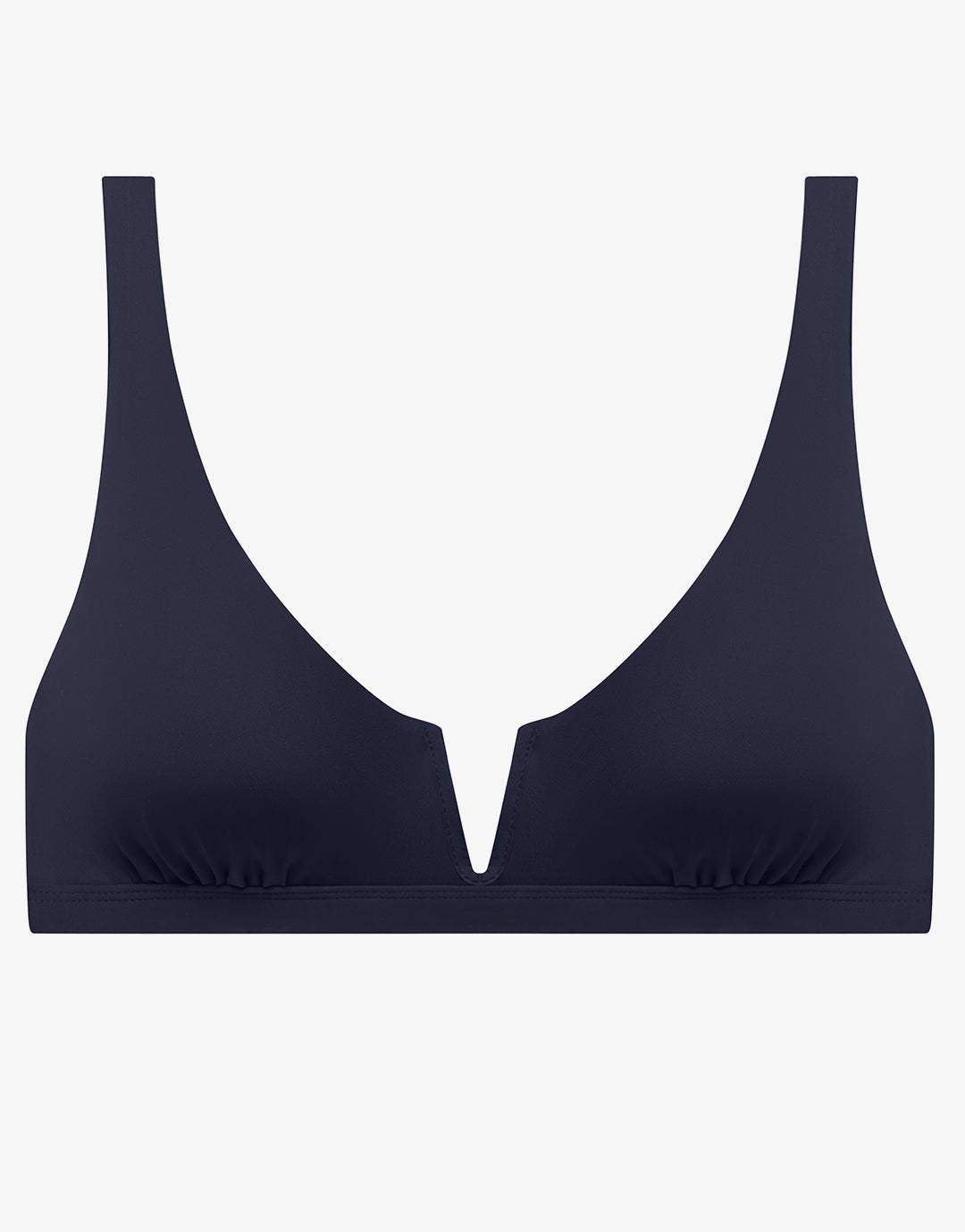 Beach Club Solids V Wire OTS Bikini Top - Dark Navy - Simply Beach UK