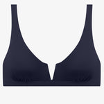 Beach Club Solids V Wire OTS Bikini Top - Dark Navy - Simply Beach UK