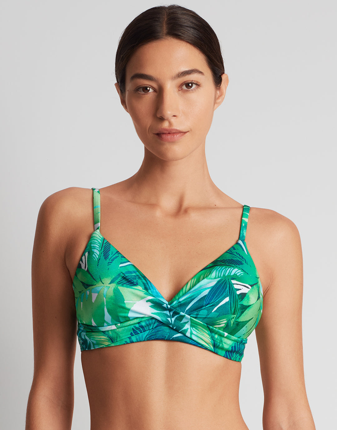 Cartago Palms Single Strap Twist Underwired Bikini Top - Multi - Simply Beach UK