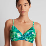 Cartago Palms Single Strap Twist Underwired Bikini Top - Multi - Simply Beach UK