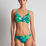 Cartago Palms Single Strap Twist Underwired Bikini Top - Multi - Simply Beach UK