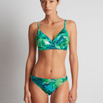 Cartago Palms Single Strap Twist Underwired Bikini Top - Multi - Simply Beach UK