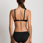 Beach Club Solids Ring Hipster Bikini Pant - Black - Simply Beach UK