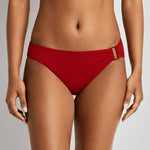 Beach Club Solids Ring Hipster Bikini Pant - Cruising Red - Simply Beach UK