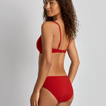 Beach Club Solids Ring Hipster Bikini Pant - Cruising Red - Simply Beach UK