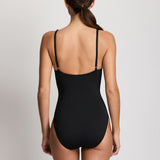 Lauren Ralph Lauren Beach Club Solids Tall Triangle Swimsuit - Black - Simply Beach UK
