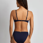 Lauren Ralph Lauren Beach Club Solids Notch Underwire Bra Bikini Top - Dark Navy - Simply Beach UK