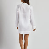 Wide Cuff Tunic Cover Up - White - Simply Beach UK