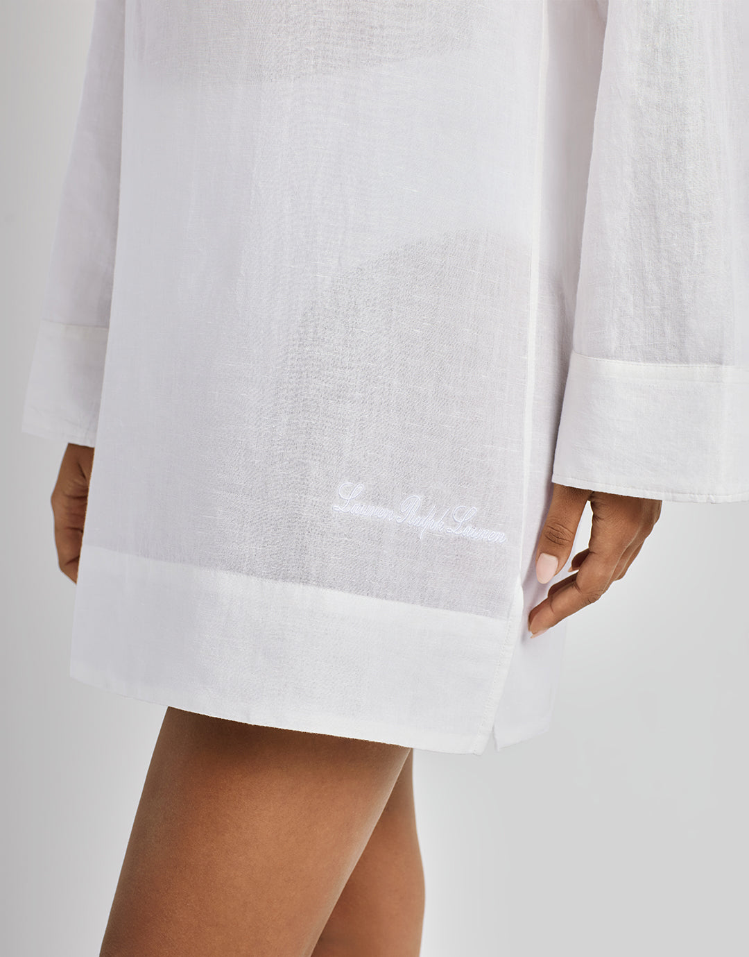 Wide Cuff Tunic Cover Up - White - Simply Beach UK