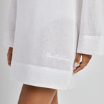 Wide Cuff Tunic Cover Up - White - Simply Beach UK