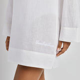 Wide Cuff Tunic Cover Up - White - Simply Beach UK