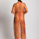 Lauren Ralph Lauren Medallion Shimmer Midi Kaftan Cover Up - Multi - Simply Beach UK