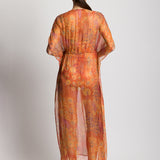 Lauren Ralph Lauren Medallion Shimmer Midi Kaftan Cover Up - Multi - Simply Beach UK