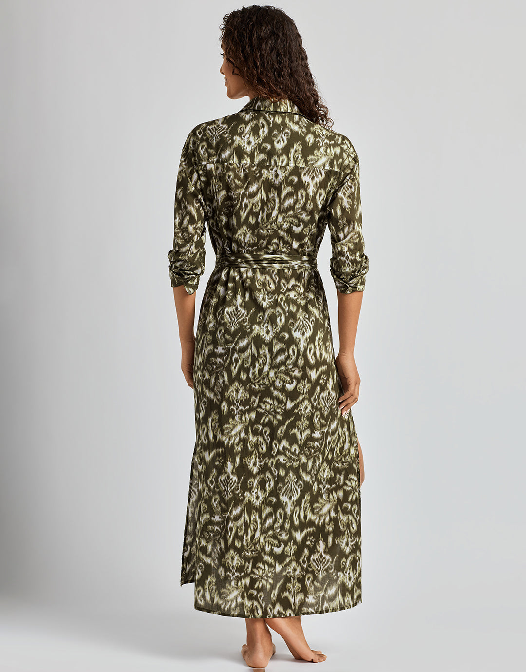 Lauren Ralph Lauren Artisan Warp Floral Midi Shirt Dress - Multi - Simply Beach UK