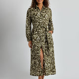 Lauren Ralph Lauren Artisan Warp Floral Midi Shirt Dress - Multi - Simply Beach UK