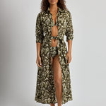 Lauren Ralph Lauren Artisan Warp Floral Midi Shirt Dress - Multi - Simply Beach UK