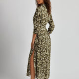 Lauren Ralph Lauren Artisan Warp Floral Midi Shirt Dress - Multi - Simply Beach UK