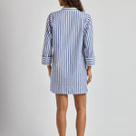 Lauren Ralph Lauren Wide Cuff Tunic Cover Up - Blue and White - Simply Beach UK