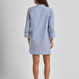 Lauren Ralph Lauren Wide Cuff Tunic Cover Up - Blue and White - Simply Beach UK