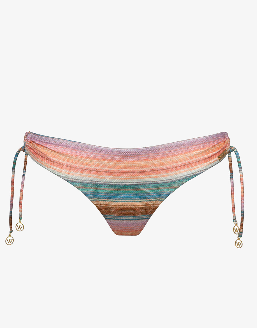 Pastel Sunset  Bikini Pant - Pink Stripe - Simply Beach UK