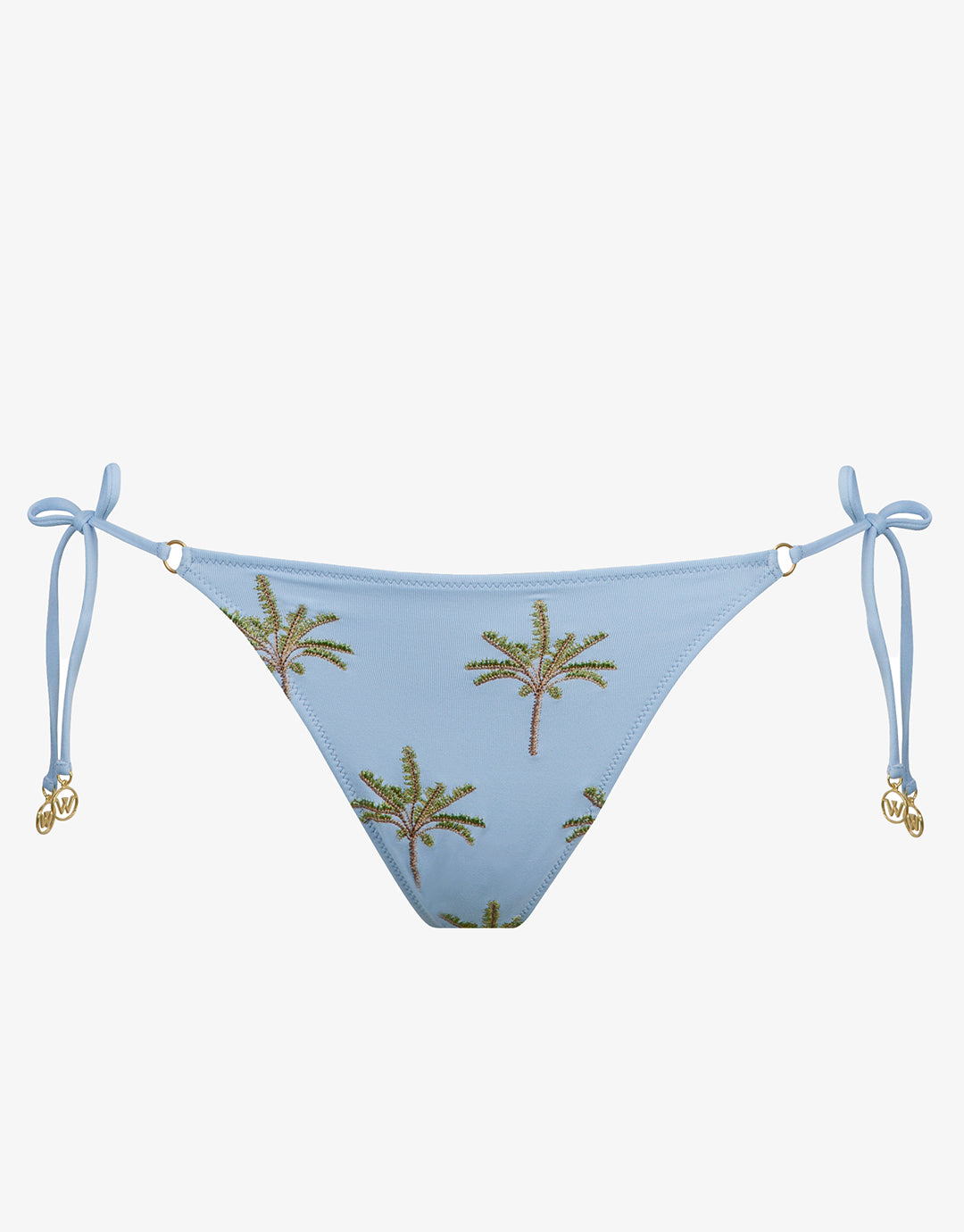 Island Souvenir Tie Side Bikini Pant - Sky - Simply Beach UK