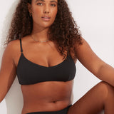 Sea Dive Bralette Bikini Top - Black - Simply Beach UK