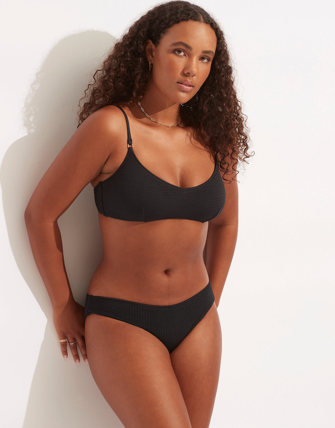 Sea Dive Bralette Bikini Top - Black - Simply Beach UK