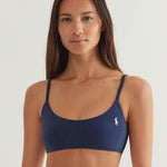 Terry Kennedy Bralette Bikini Top - Navy Blue - Simply Beach UK