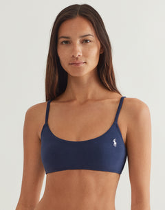 Terry Kennedy Bralette Bikini Top - Navy Blue - Simply Beach UK