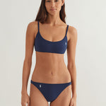 Terry Kennedy Bralette Bikini Top - Navy Blue - Simply Beach UK