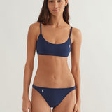 Terry Kennedy Bralette Bikini Top - Navy Blue - Simply Beach UK