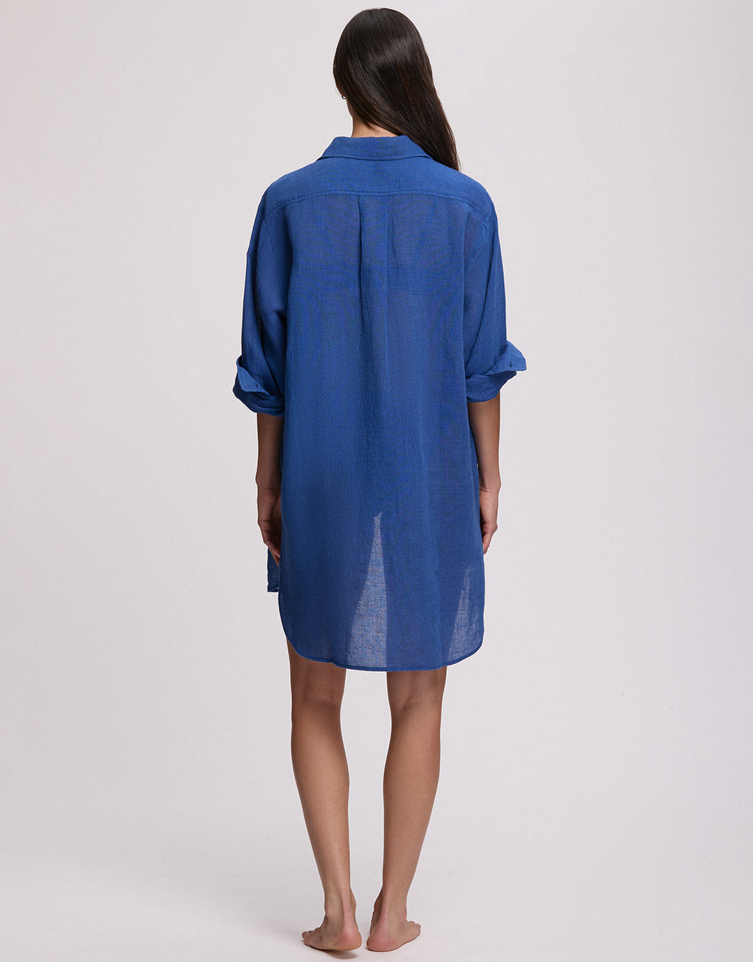 Boyfriend Beach Shirt - Ultramarine - Simply Beach UK