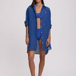 Boyfriend Beach Shirt - Ultramarine - Simply Beach UK