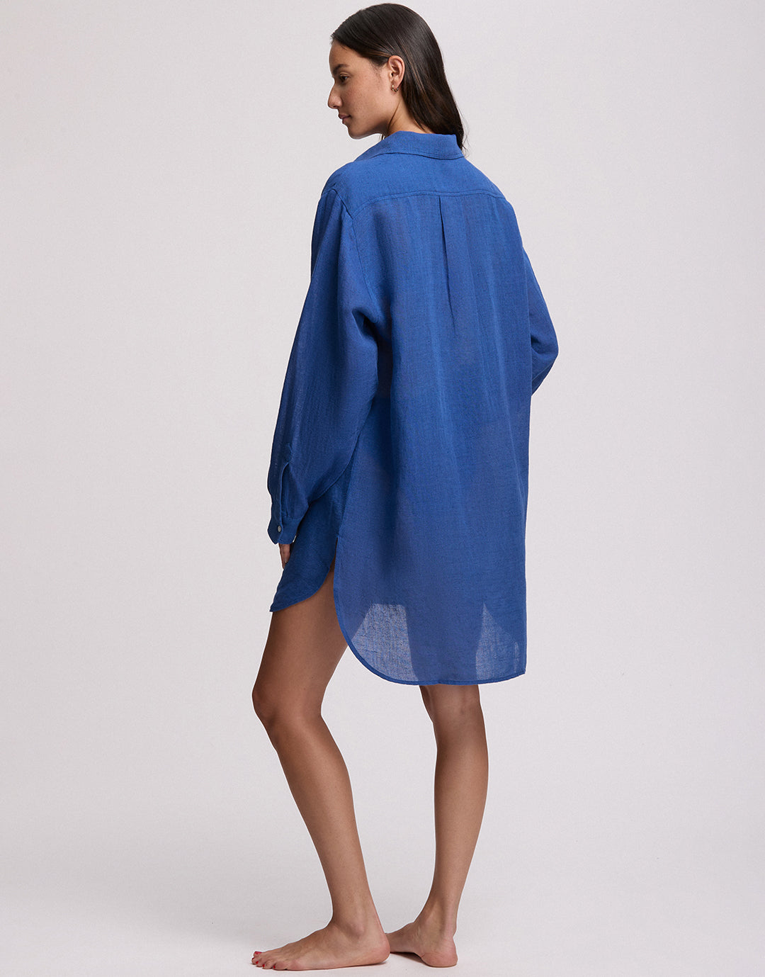 Boyfriend Beach Shirt - Ultramarine - Simply Beach UK