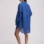 Boyfriend Beach Shirt - Ultramarine - Simply Beach UK