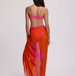 Polo Ralph Lauren Pony Long Pareo - Sailing Orange and Desert Pink - Simply Beach UK