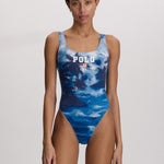 Polo Ralph Lauren Scenic Scoop Tank Swimsuit - Multi - Simply Beach UK